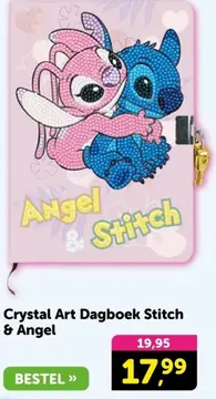 Aanbieding: Crystal Art Dagboek Stitch & Angel