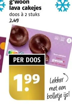 Aanbieding: lava cakejes