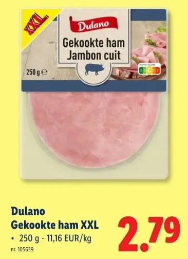 Promotie: Gekookte ham XXL