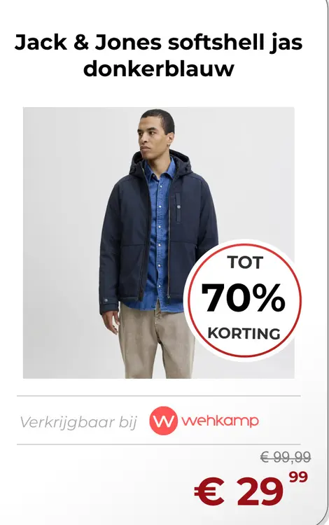 Aanbieding: softshell jas