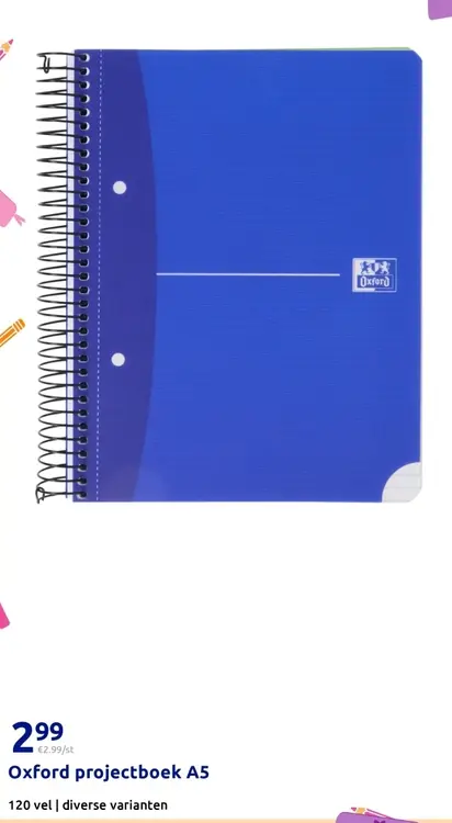 Aanbieding: Oxford projectboek A5