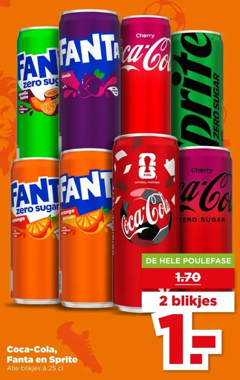 Coca-Cola, Fanta en Sprite