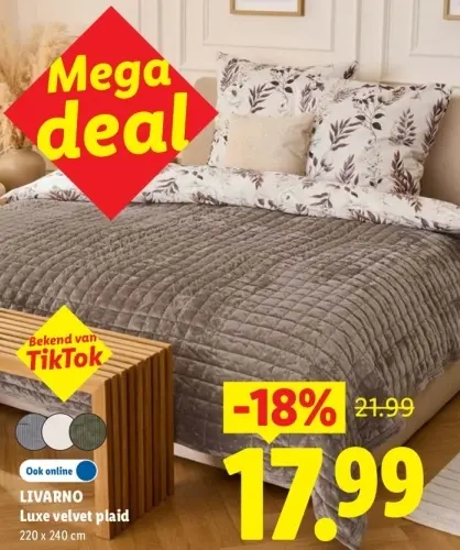 Aanbieding: Luxe velvet plaid