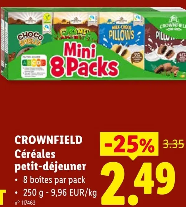 Offre: Céréales petit-déjeuner