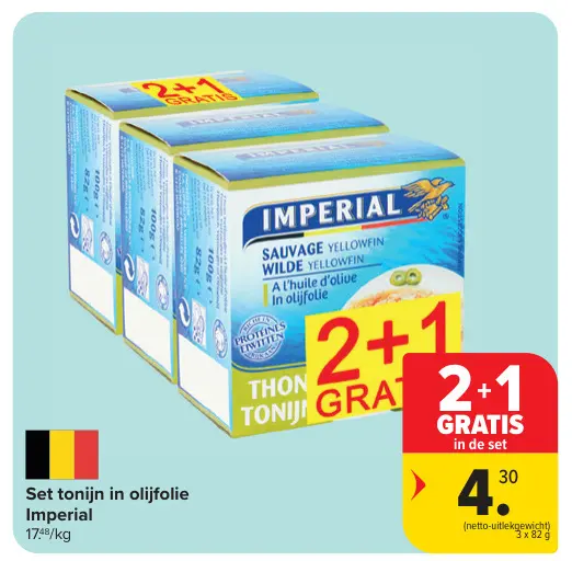 Promotie: Set tonijn in olijfolie Imperial