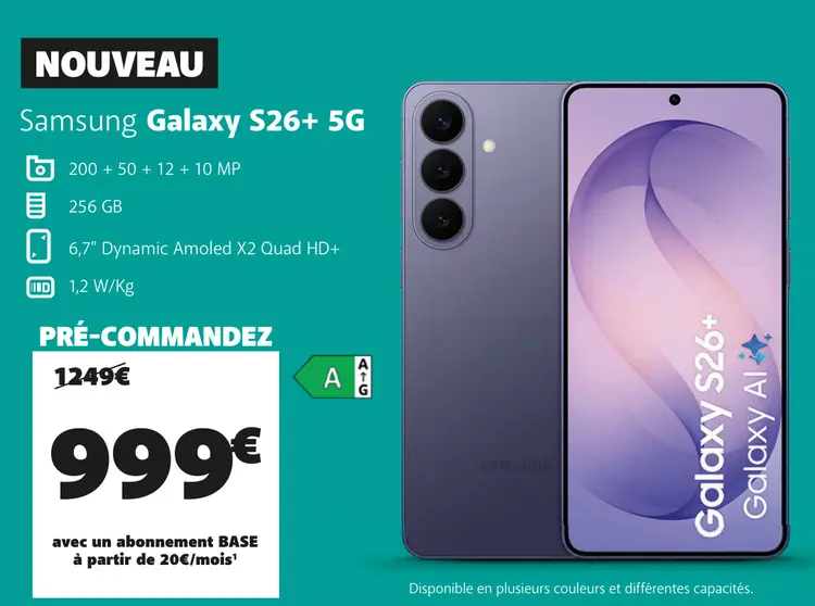 Offre: Galaxy S26+ 5G