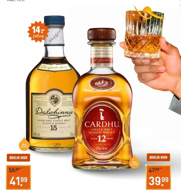 Aanbieding: Dalwhinnie Highland Single Malt Scotch Whisky