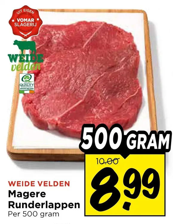 Aanbieding: Magere Runderlappen
