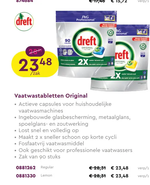 Promotie: Vaatwastabletten Original