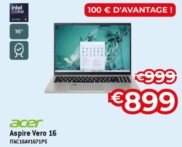 Offre: Acer Aspire Vero 16