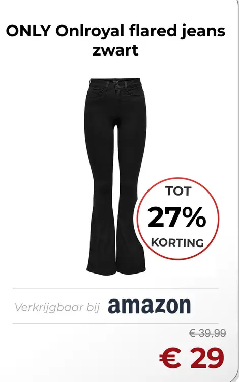 Aanbieding: Onlroyal flared jeans