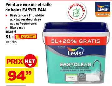 Offre: Peinture cuisine et salle de bains EASYCLEAN