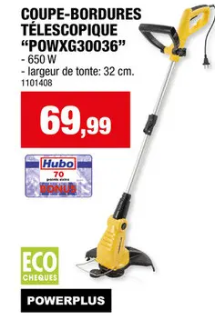 Offre: COUPE-BORDURES TÉLESCOPIQUE "POWXG30036"