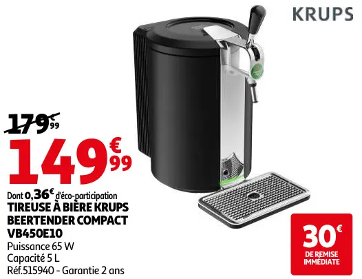 Promotie: Tireuse à bière beertender compact vb450e10
