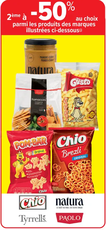 Offre: Aux choix parmi les produits des marques