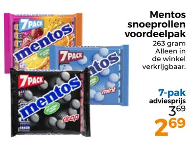 Aanbieding: Mentos snoeprollen voordeelpak