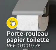 Offre: Dérouleur de papier toilette tiger cata - métal/plastique - avec abattant - gris / aspect marbre