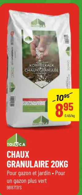 Offre: Chaux granulaire