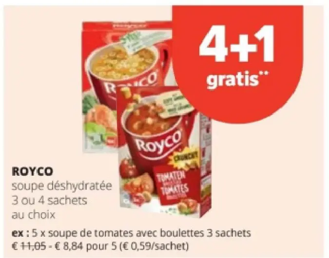 Offre: soupe déshydratée