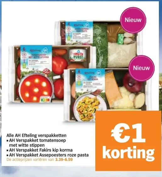 Aanbieding: AH Efteling verspakketten