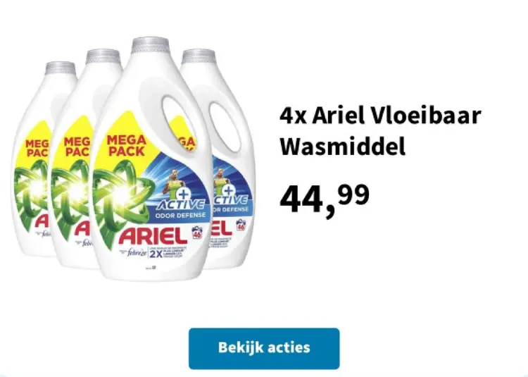 Promotie: Ariel Vloeibaar Wasmiddel