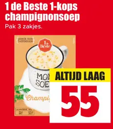 Aanbieding: 1-kops champignonsoep