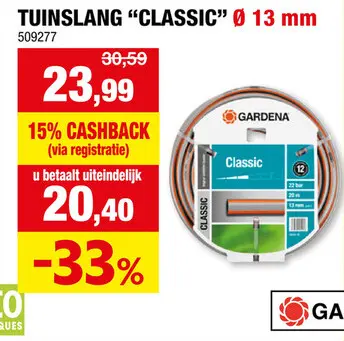 Promotie: Gardena Classic tuinslang 13mm (1/2") 20 m