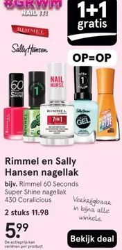 Aanbieding: Rimmel en Sally Hansen nagellak