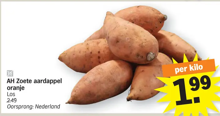 Promotie: Zoete aardappel oranje