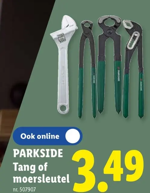 Promotie: Tang of moersleutel