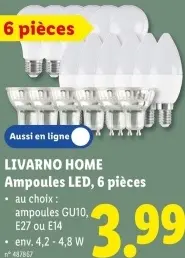 Offre: Ampoules LED