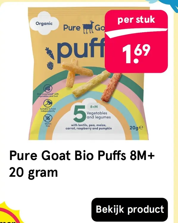 Aanbieding: Pure Goat Bio Puffs
