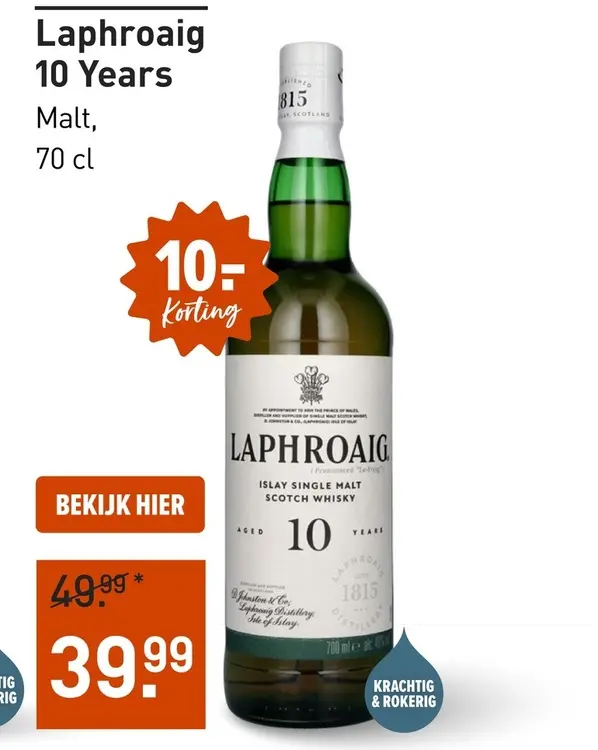 Aanbieding: Laphroaig 10 Years