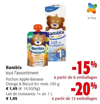 Offre: Bambix tout l'assortiment