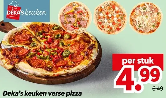 Aanbieding: Deka's keuken verse pizza