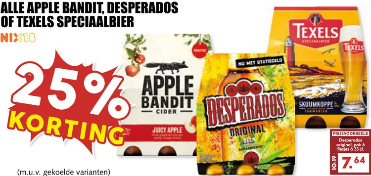 Aanbieding: Apple Bandit, Desperados of Texels speciaalbier