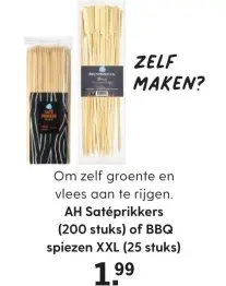 Aanbieding: Satéprikkers of BBQ zen XXL