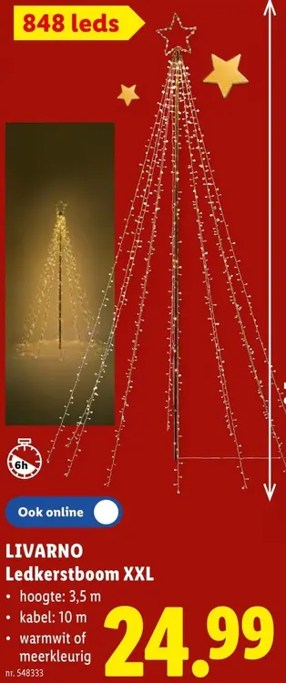 Promotie: Ledkerstboom XXL