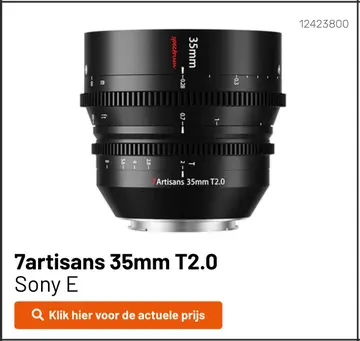 Aanbieding: 7artisans 35mm T2.0