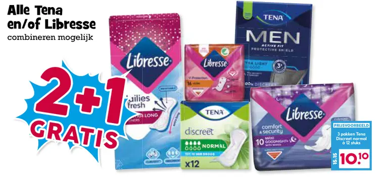 Aanbieding: Tena en/of Libresse