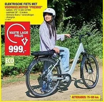 Aanbieding: Elektrische fiets met voorwielmotor
