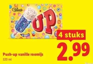Aanbieding: Push-up vanille roomijs