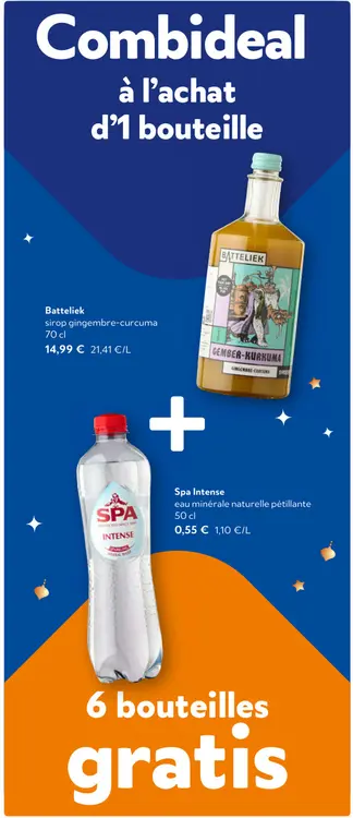 Offre: Batteliek sirop gingembre-curcuma + Spa Intense