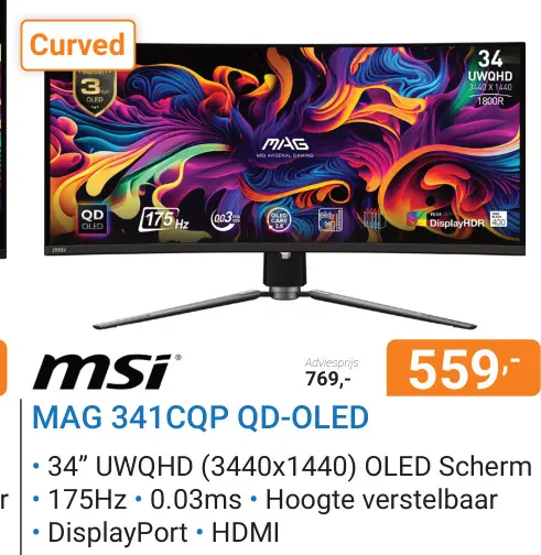 Aanbieding: Mag 341cqp qd-oled