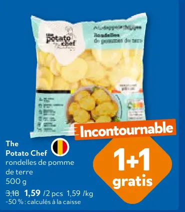 Offre: Rondelles de pomme de terre