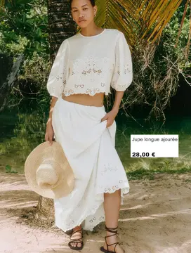 Offre: Jupe longue ajourée