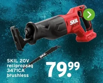Aanbieding: 20V reciprozaag 3471CA brushless