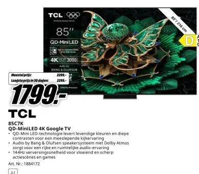 Promotie: 85C7K QD-MiniLED 4K Google TV