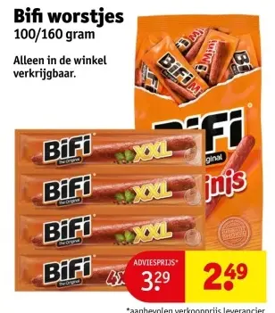 Aanbieding: Bifi worstjes