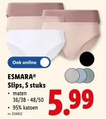 Promotie: Slips